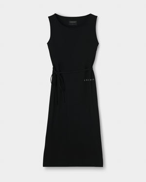 CRONOS WOMEN BOAT NECK DRESS【BLACK】
