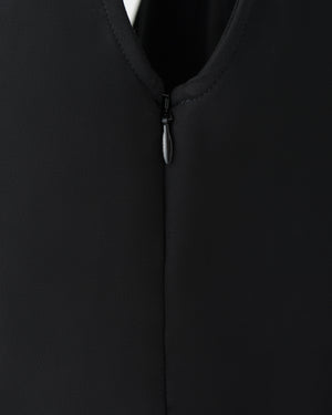 CRONOS WOMEN BOAT NECK DRESS【BLACK】