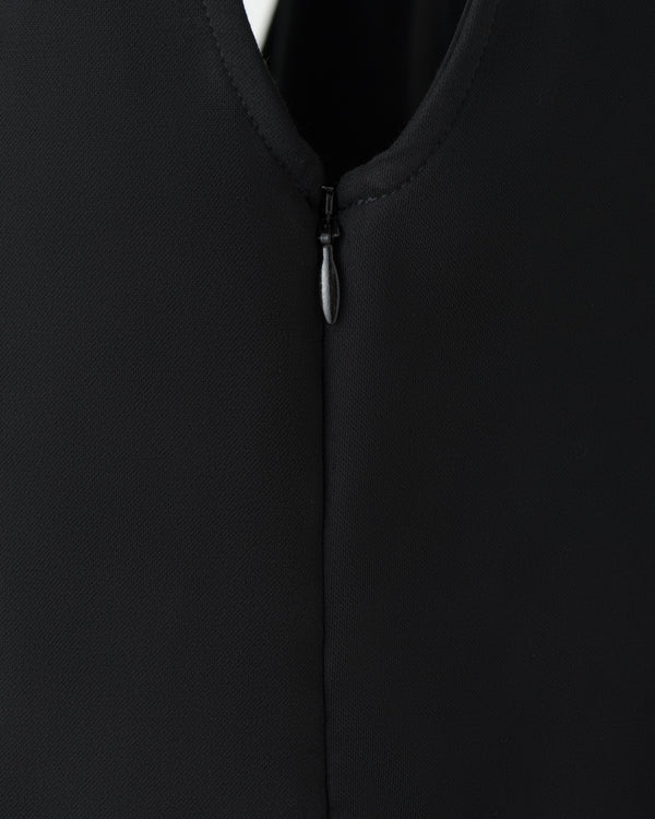CRONOS WOMEN BOAT NECK DRESS【BLACK】