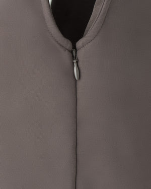 CRONOS WOMEN BOAT NECK DRESS【BROWN】