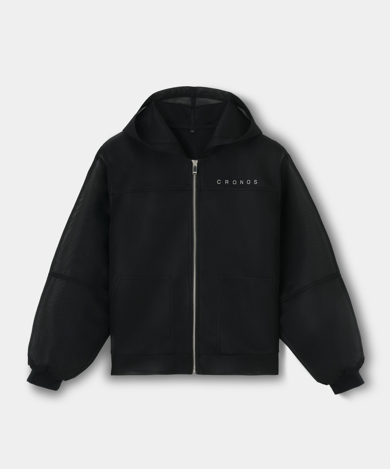 CRONOS WOMEN LIGHTWEIGHT ZIP HOODIE【BLACK】
