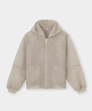 CRONOS WOMEN LIGHTWEIGHT ZIP HOODIE【BEIGE】