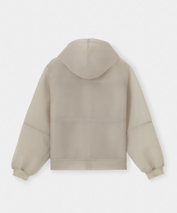 CRONOS WOMEN LIGHTWEIGHT ZIP HOODIE【BEIGE】