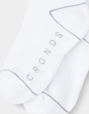 CRONOS WOMEN LOGO LINE SOCKS【WHITE】