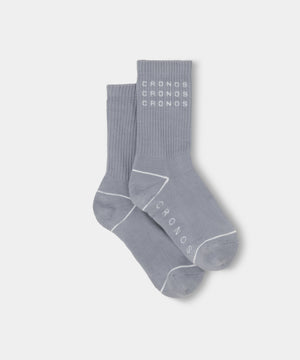 CRONOS WOMEN LOGO LINE SOCKS【BLUE】