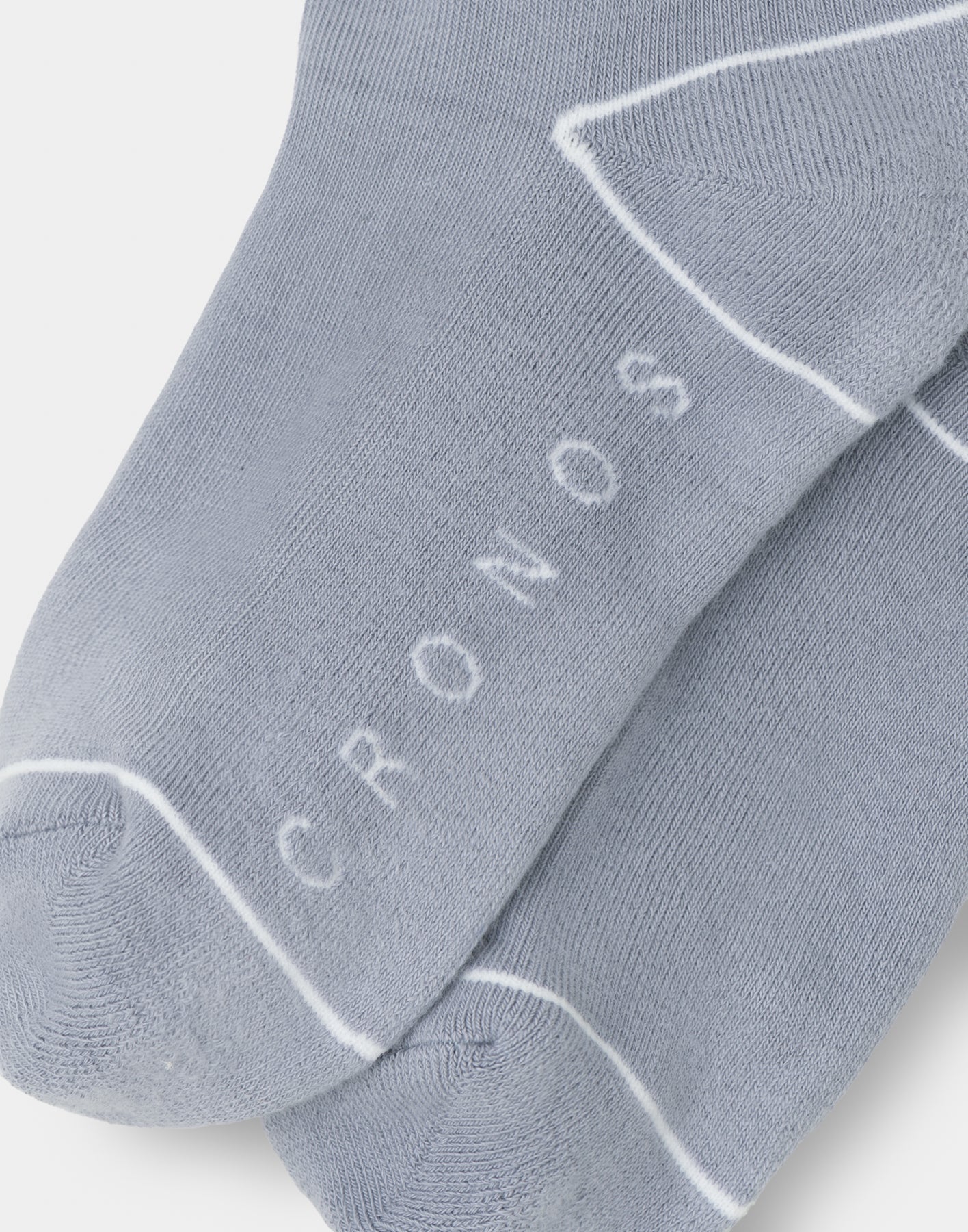 クロノス トップス Ｌ ソックス CRONOS WOMEN LOGO LINE SOCKS【BLUE】