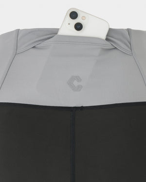 CRONOS WOMEN ESSENTIAL HALF LEGGINGS【BLACK】