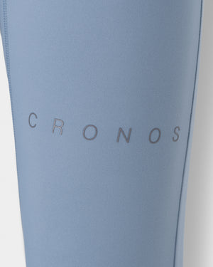 CRONOS WOMEN FORM LEGGINGS【BLUE】