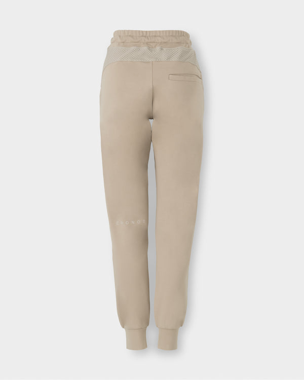 CRONOS WOMEN COOL AIR JOGGER PANTS【BEIGE】