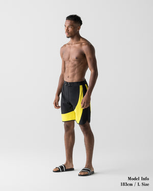 CRONOS ACCEL COMPETITION SHORTS【BLACK×YELLOW】
