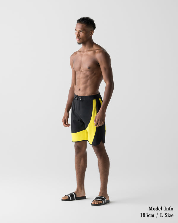 CRONOS ACCEL COMPETITION SHORTS【BLACK×YELLOW】