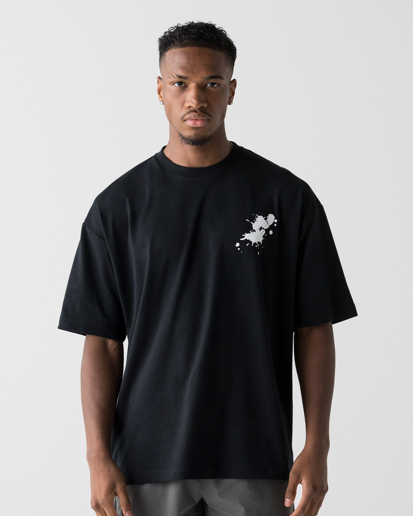 CRONOS PAINT STROKE AIR S/S TEE【BLACK】