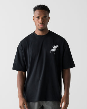CRONOS PAINT STROKE AIR S/S TEE【BLACK】