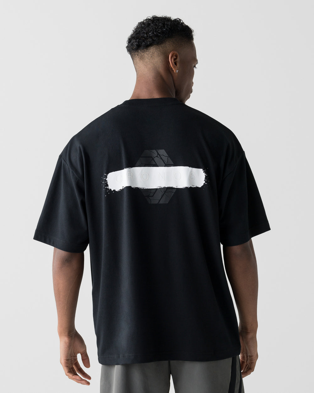 CRONOS PAINT STROKE AIR S/S TEE【BLACK】