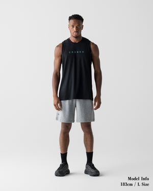 CRONOS CORE SLEEVELESS【BLACK×T.BLUE】