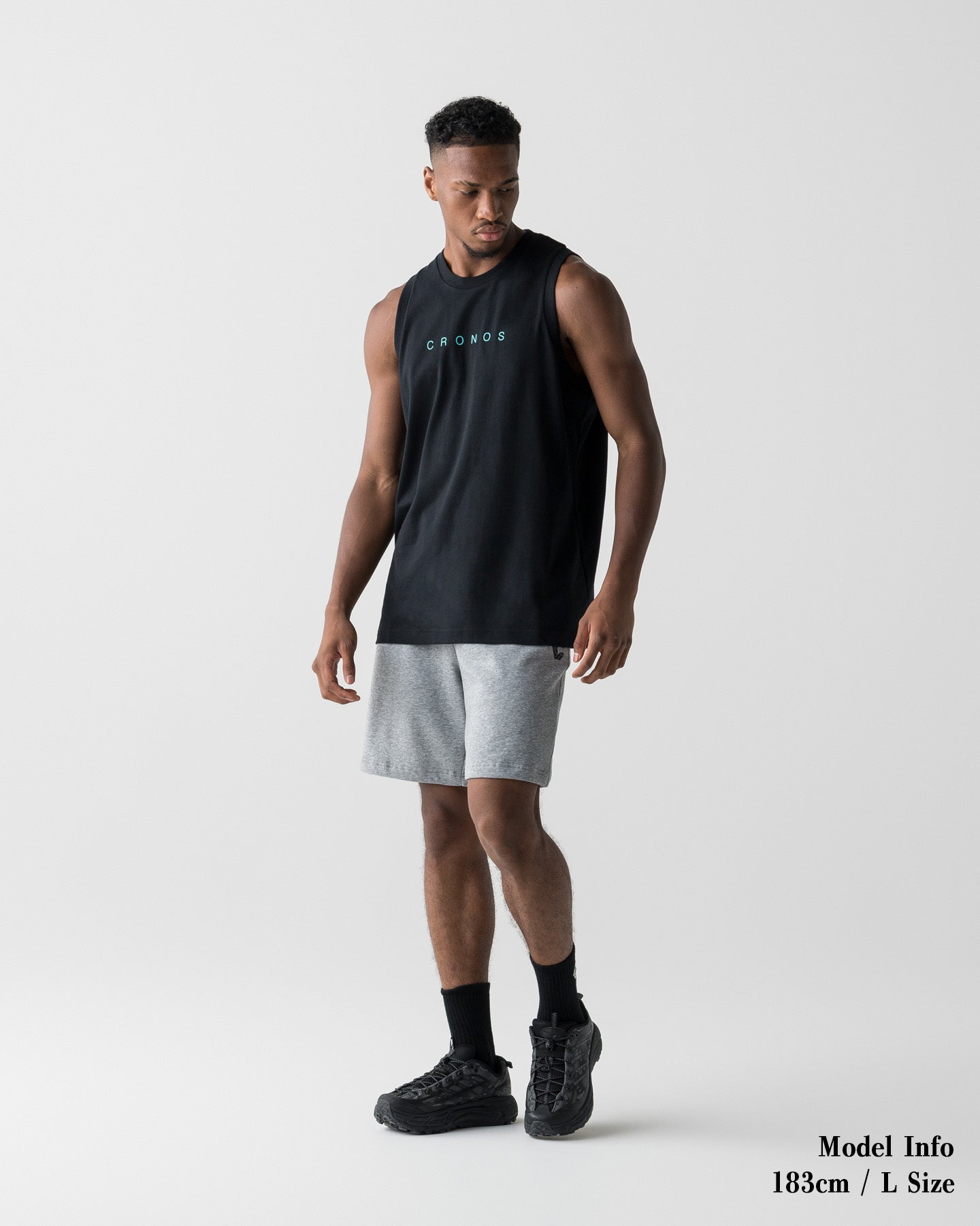 CRONOS CORE SLEEVELESS【BLACK×T.BLUE】