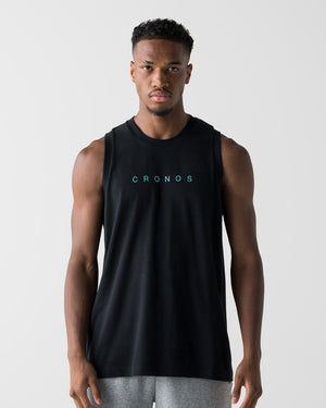 CRONOS CORE SLEEVELESS【BLACK×T.BLUE】