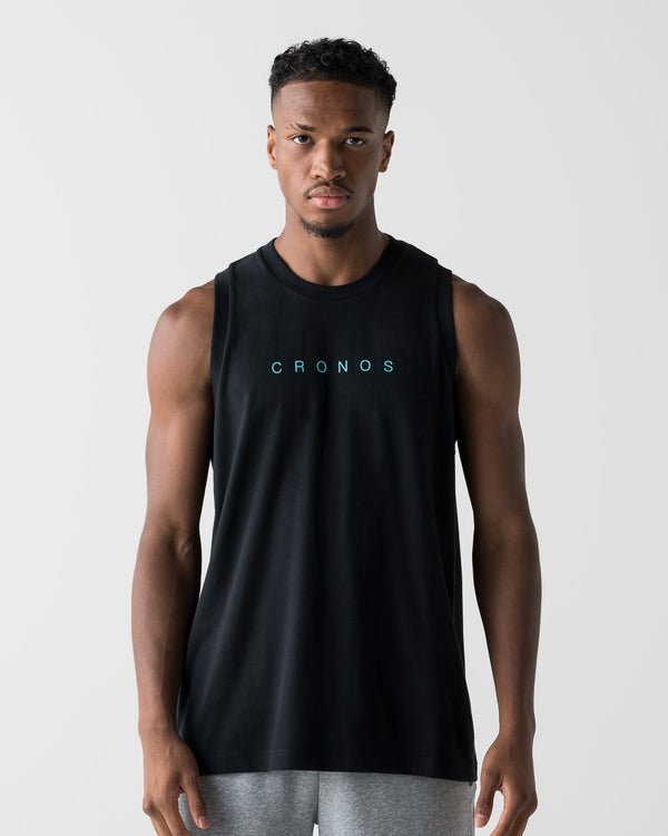 CRONOS CORE SLEEVELESS【BLACK×T.BLUE】