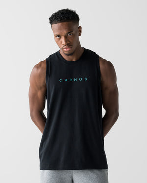 CRONOS CORE SLEEVELESS【BLACK×T.BLUE】