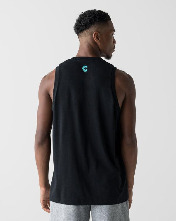 CRONOS CORE SLEEVELESS【BLACK×T.BLUE】