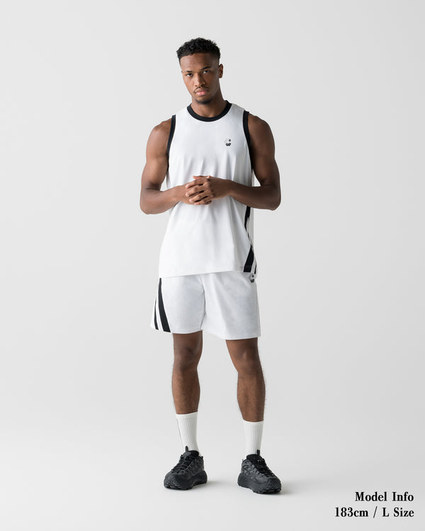 CRONOS SLASH LINE SHORTS【WHITE】