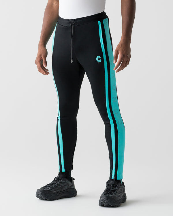 CRONOS RACING SKINNY PANTS【BLACK×T.BLUE】