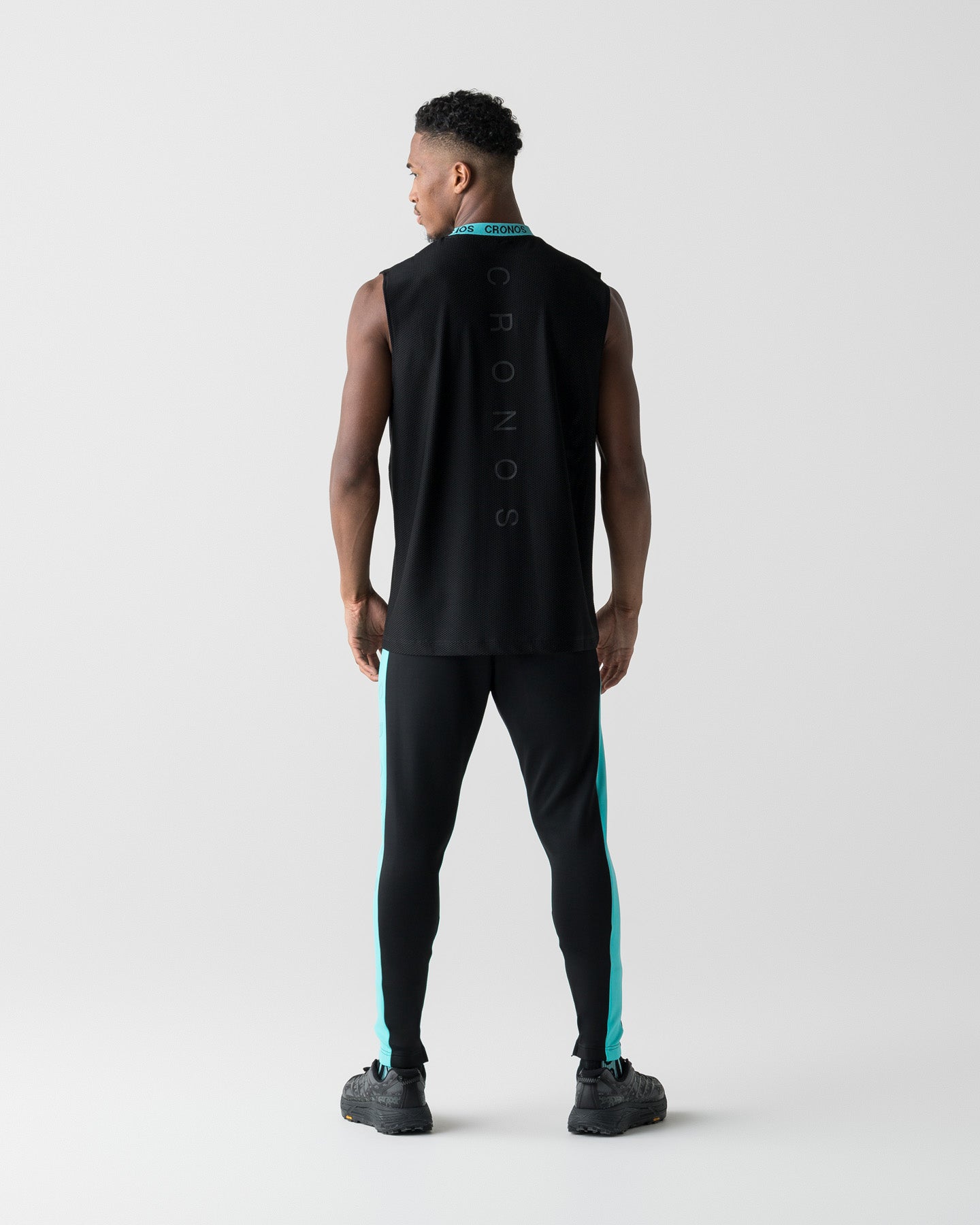 CRONOS 3D AIR MESH SLEEVELESS【BLACK×T.BLUE】