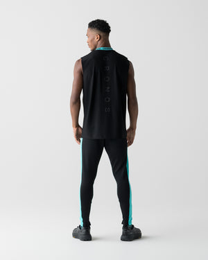 CRONOS 3D AIR MESH SLEEVELESS [BLACK x T.BLUE]