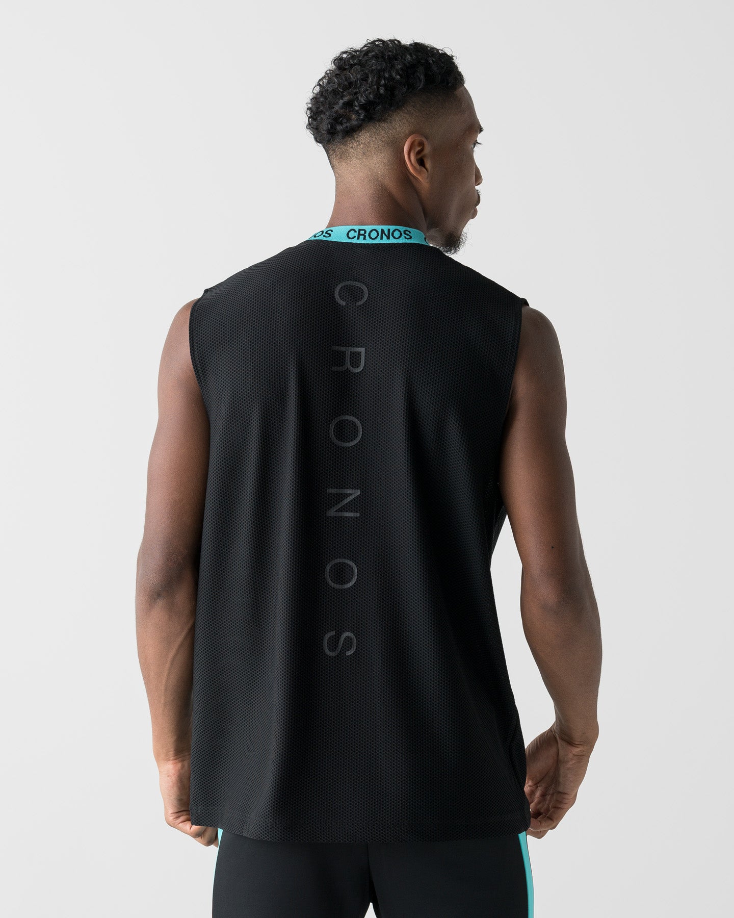 CRONOS 3D AIR MESH SLEEVELESS【BLACK×T.BLUE】
