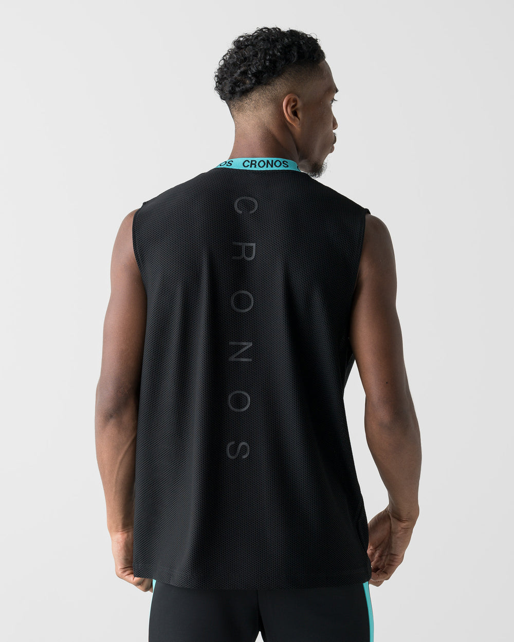 CRONOS 3D AIR MESH SLEEVELESS【BLACK×T.BLUE】