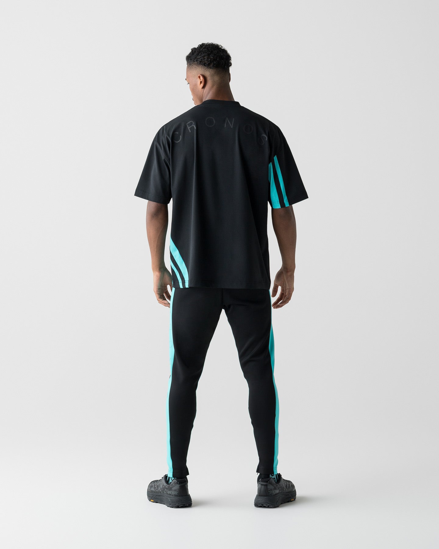 CRONOS RACING SKINNY PANTS【BLACK×T.BLUE】