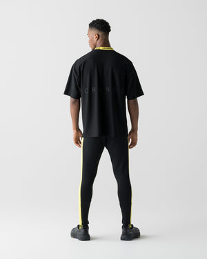 CRONOS 3D AIR MESH S/S TEE【BLACK×YELLOW】