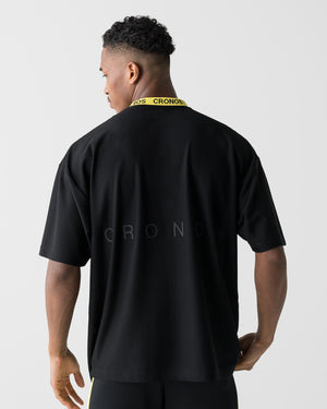 CRONOS 3D AIR MESH S/S TEE【BLACK×YELLOW】