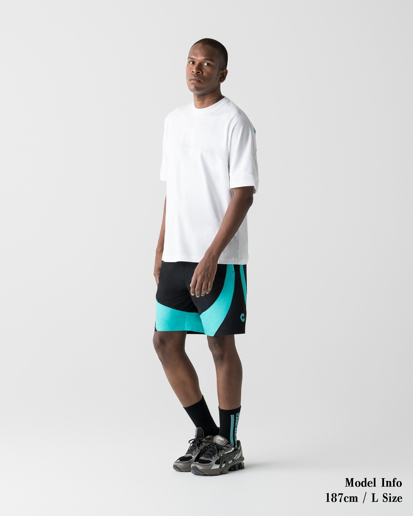 新品！CRONOS ショートパンツ ブラック×ライトブルー CRONOS VECTOR SHORTS【BLACK×T.BLUE】