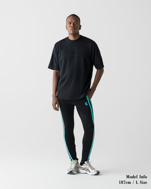 CRONOS RACING SKINNY PANTS【BLACK×T.BLUE】