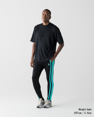 CRONOS RACING SKINNY PANTS【BLACK×T.BLUE】