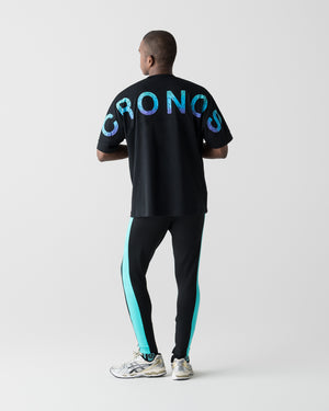 CRONOS RACING SKINNY PANTS【BLACK×T.BLUE】
