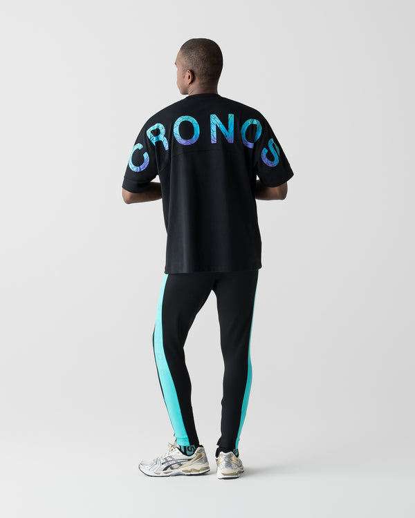 CRONOS RACING SKINNY PANTS【BLACK×T.BLUE】