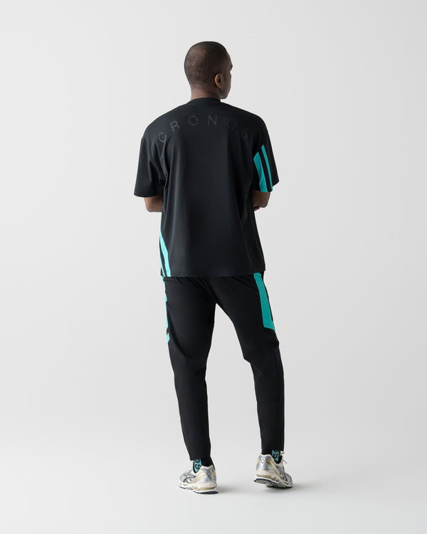 CRONOS SLASH LINE PANTS【BLACK×T.BLUE】