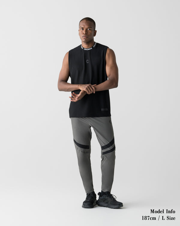 CRONOS 3D AIR MESH SLEEVELESS【BLACK】