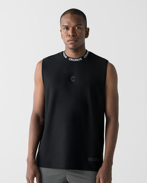 CRONOS 3D AIR MESH SLEEVELESS【BLACK】