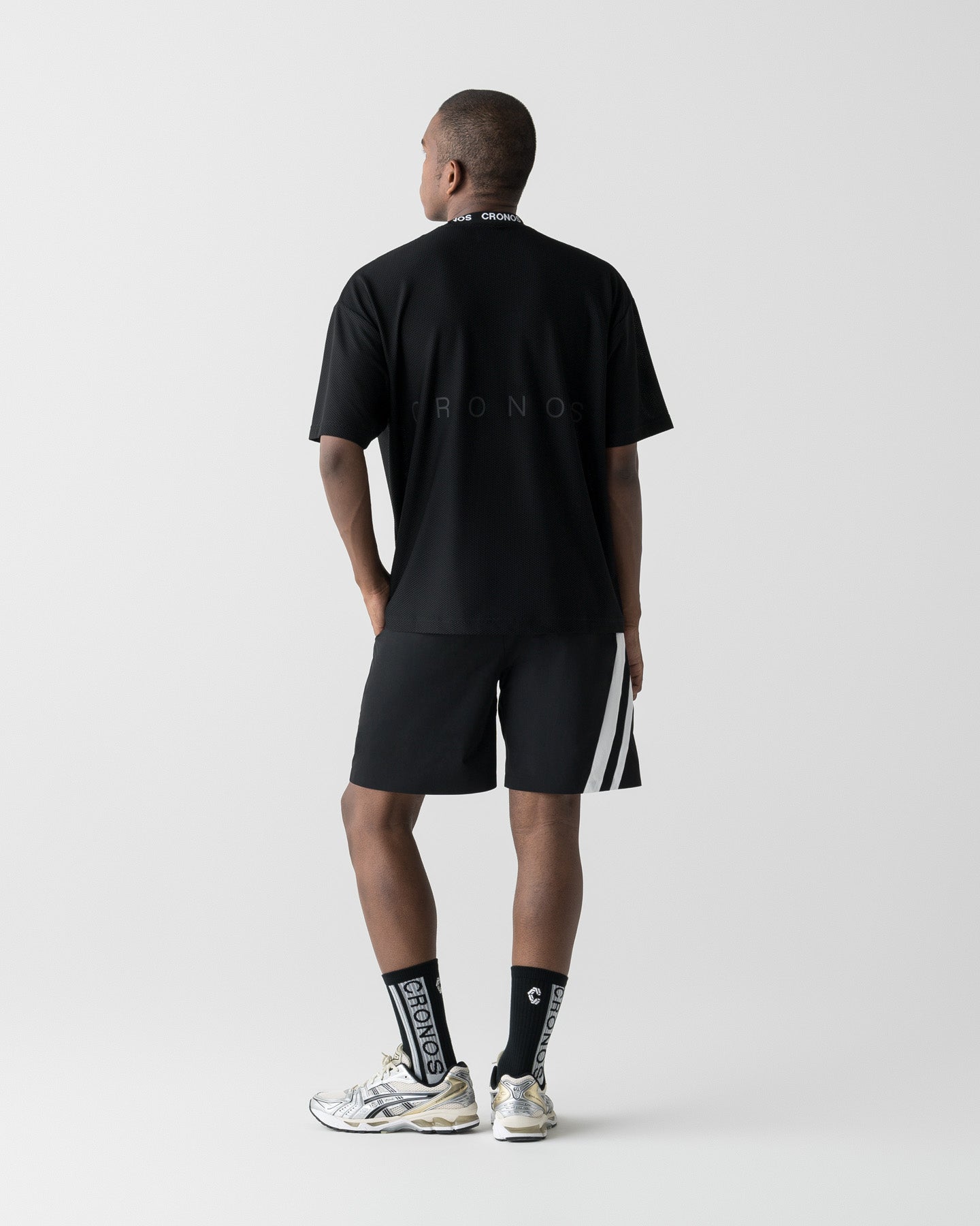 CRONOS SLASH LINE SHORTS【BLACK】