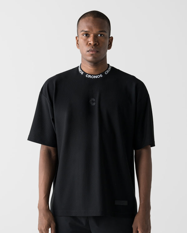 CRONOS 3D AIR MESH S/S TEE【BLACK】