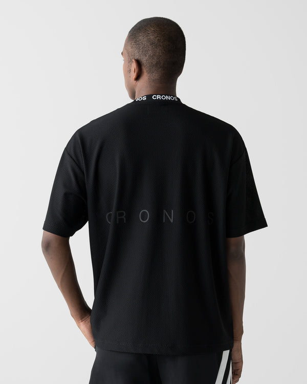 CRONOS 3D AIR MESH S/S TEE【BLACK】