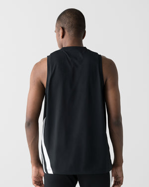CRONOS SLASH LINE SLEEVELESS【BLACK】