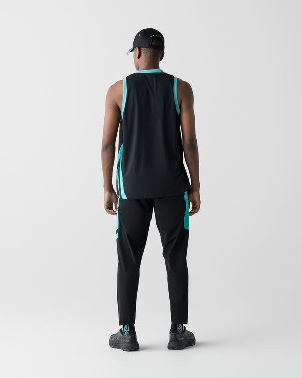 CRONOS SLASH LINE SLEEVELESS【BLACK×T.BLUE】