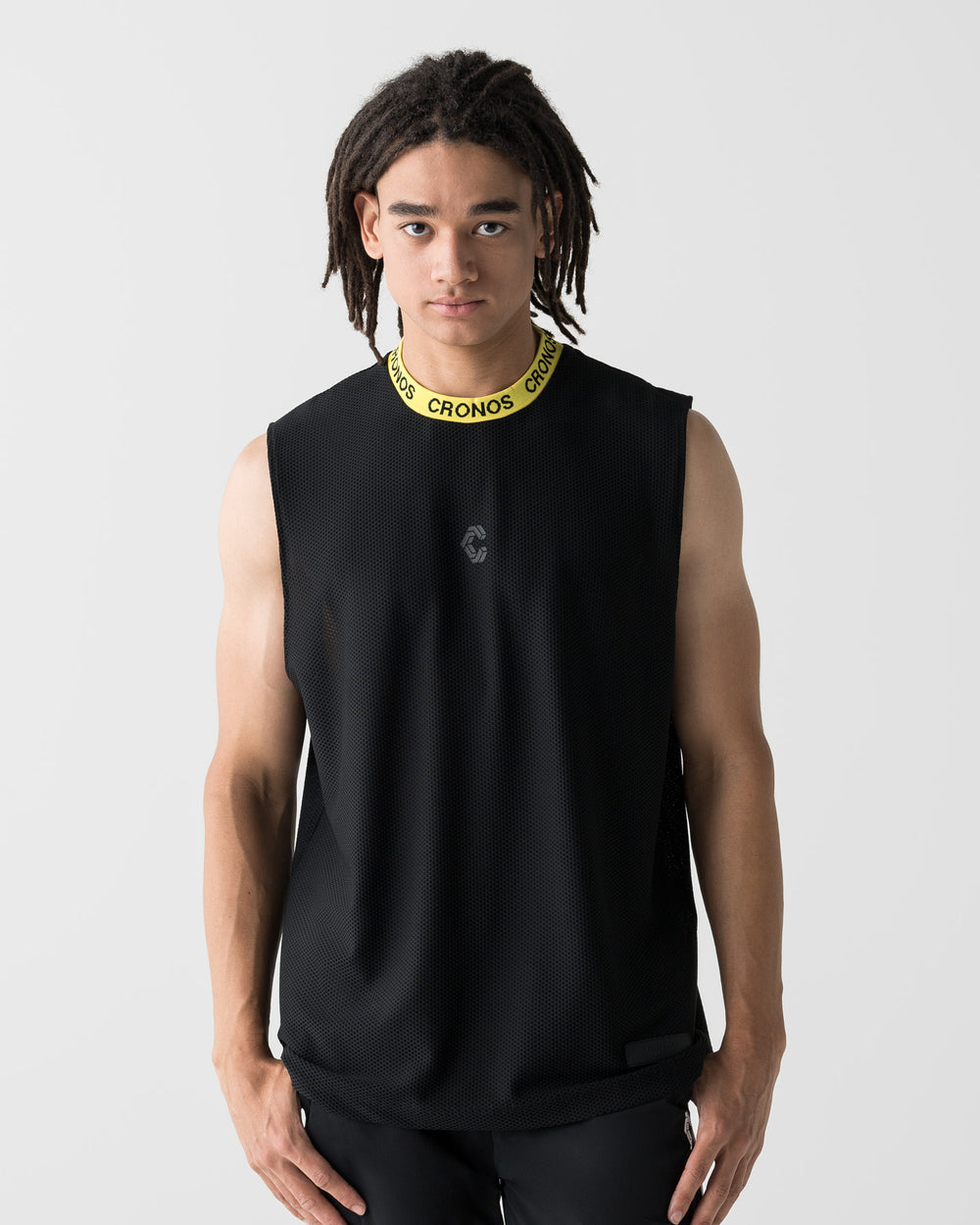 CRONOS 3D AIR MESH SLEEVELESS【BLACK×YELLOW】