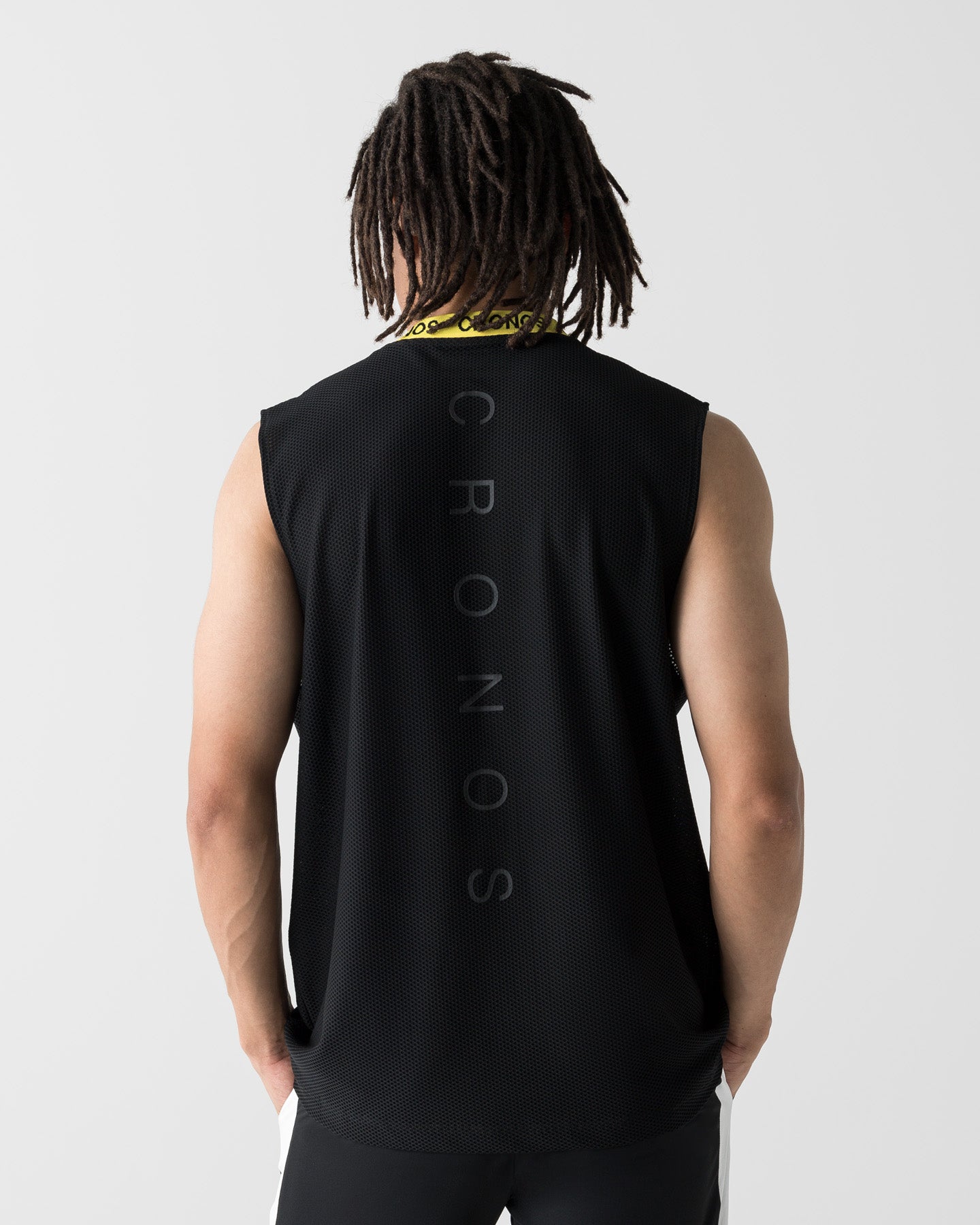 CRONOS 3D AIR MESH SLEEVELESS【BLACK×YELLOW】