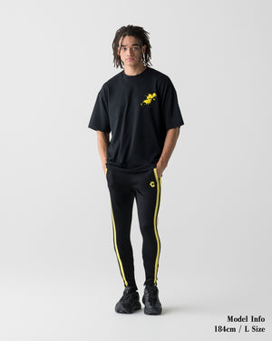 CRONOS PAINT STROKE AIR S/S TEE [BLACK x YELLOW]