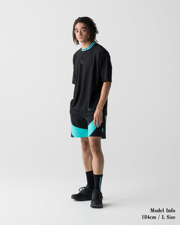 CRONOS 3D AIR MESH S/S TEE【BLACK×T.BLUE】